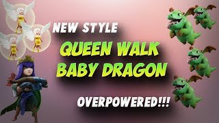 New Style: Super Queen+Baby Dragons = Incredible 3 Star Attack | TH11 War Strategy #71 | COC 2017 |