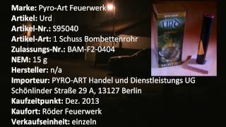 Pyro Art Feuerwerk Urd