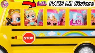 LOL Surprise Dolls find Fake Lil Sisters