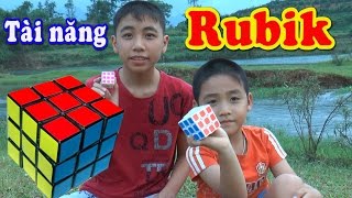 Tài năng xoay Rubik 12 tuổi, Kênh Em Bé✅