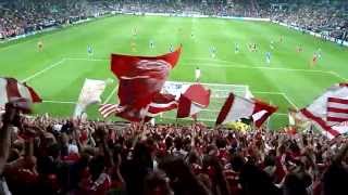 UEFA SUPERCUP FC Bayern - FC Chelsea 7-6 nE - Stimmung im Block