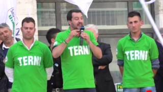 Terni: Salvini "Mandate a casa la compagna Marini"