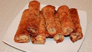 Хрустящие рулетики из лаваша