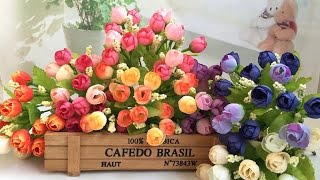 15 бутонов | Искусственные цветы с АлиЭкспресс | Обзор