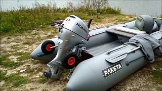 НОВЫЙ мотор Honda BF10 и Ракета РЛ-350 РЕКА МОКША first run new engine