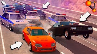 Брайан Окрошка и Доминик Котлета ЖИВЫ В НАШИХ СЕРДЦАХ | BeamNG Drive Русский ФОРСАЖ!
