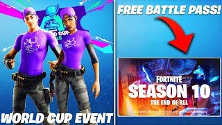 *FREE* SEASON 10 BATTLE PASS, WORLD CUP EVENT, SHADOW RISING BUNDLE & MORE! (Fortnite Battle Royale)
