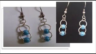 Tutoriel bijoux : boucle d'oreille anneaux et perles