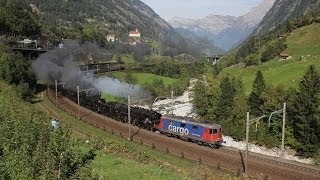 Dampfloks am Gotthard - 241.A.65 und 241.P.17 auf Sonderfahrt