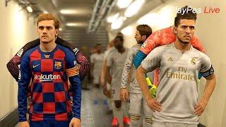 New Lineups & Kits 2019/2020 - REAL MADRID vs BARCELONA - HAZARD vs GRIEZMANN - PES 2019 Gameplay PC
