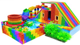DIY - Build Amazing Villa House And Turtle Tank With Magnetic Balls (Satisfying) - Magnet Balls