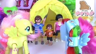 Волшебная Палатка! Май Литл Пони Мультик. Поход с Ночевкой. 1я Серия. Игрушки для Детей