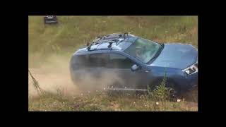 Nissan Terrano, Suzuki SX4 и Mitsubishi Outlander штурмуют песчаный подъем