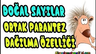 Ortak paranteze alma ve dağılma özelliği konu ve örnekler