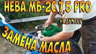 Мотоблок НЕВА МБ-2С 7,5 PRO. Первая замена масла в редукторе