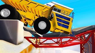 СМОЖЕТ ЛИ БЕЛАЗ ПРОЕХАТЬ ПО МОСТУ? - BEAMNG.DRIVE (ЭКСПЕРИМЕНТЫ в BeamNG Drive)