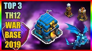 TOP 3 NEW TH12 WAR BASE 2019 (Layout) BEST TOWN HALL 12 WAR BASE | ANTI 2 STAR/ANTI 3 STAR