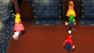 Mario Party 9 - Minigames - Luigi vs Peach vs Mario vs Daisy