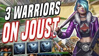 Smite: 3 Warriors with Mystical Mail - Joust 3v3 - THIS IS A CLOSE ONE!