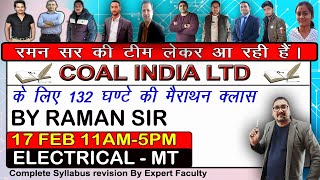 PART-2:132 HOURS MARATHON CLASS FOR CIL (ELECTRICAL)BY RAMAN SIR