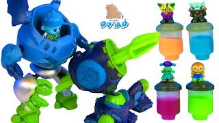 РОБОТЫ ТРАНСФОРМЕРЫ! Пилоты в Лизуне! Мумия против Бластера  Ready2Robot | Slime Robot Battles