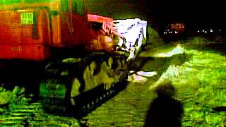 Работа бульдозера Т 170 на снежном полигоне Екатеринбург