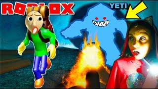 О, НЕТ! ОТСЮДА НЕ СБЕЖАТЬ! НОВЫЙ ЛАГЕРЬ НОЧЬ с БАЛДИ Роблокс Roblox Валеришка Для детей children