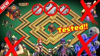 New Th10 War Base 2017 Vs Anti Everything Anti Bowler Anti Valkyrie Anti 1 Star With Replays PROOF!