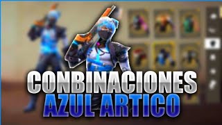 MEJORES COMBINACIONES DE ROPA EN FREE | PAQUETE AZUL ARTICO | MARIONETA AZUL | EN FREE FIRE
