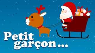 DANS SON MANTEAU ROUGE ET BLANC PETIT GARÇON chanson et Comptine de noël pour bébé et maternelles