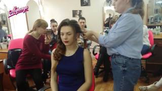 Зачіска коктейльна на довге волосся