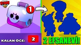 2 EFSANEVİ ÇIKTI! 1 BÜYÜK KUTUDAN 2 KARAKTER! - Brawl Stars
