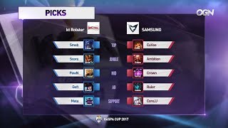 [LoL KeSPA Cup 2017] 삼성 vs kt - 2라운드 4강 A조 2경기 하이라이트