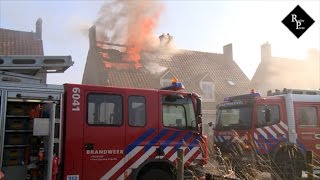 Uitslaande woningbrand Sweensstraat Kaatsheuvel