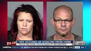 Las Vegas police help elderly couple retrieve three truckloads of stolen property
