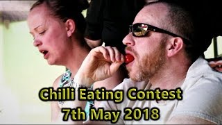 Chilli Eating Contest Chili Festival at Eastnor Castle 2018