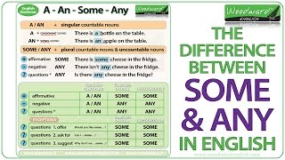 SOME and ANY in English - Grammar Lesson