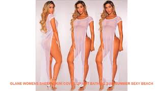 GLANE Womens Sheer Bikini Cover Up Hot Bathing Suit Summer sexy Beach
