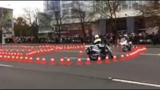 Закрытие мотосезона в Минске: шоу от группы "Каскад" ГИБДД г. Москвы. Видео #1