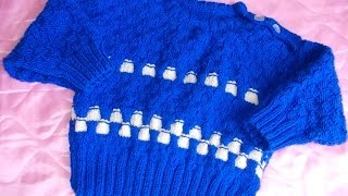 Рукоделие вязание детской кофточки (кофты, пуловера) спицами