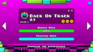 BACK ON TRACK 2.1 VER | Geometry Dash 2.1 : Back On Track 2017 # Demon ( ͡° ͜ʖ ͡°)