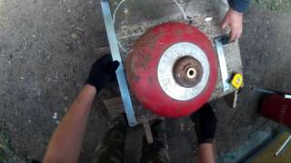 БУРЖУЙКА ИЗ ГАЗОВОГО БАЛЛОНА. ДЕНЬ ТРЕТИЙ. печь готова