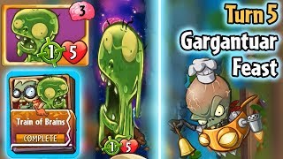 Plants vs Zombies Heroes - Zomblob Gameplay in "Train of Brains" P. Brainstorm's Set 3 Strategy Deck
