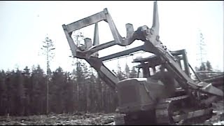 Т-100МГП трактор. Челюсти. Карельская АССР (1968).