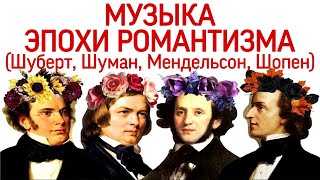 8 урок «МУЗЫКА ЭПОХИ РОМАНТИЗМА: ШУБЕРТ, МЕНДЕЛЬСОН, ШУМАН, ШОПЕН.» (“MUSIC ERUDITION")