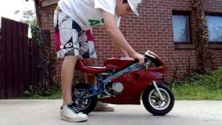how to start a pocket bike