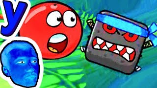 ПРоХоДиМеЦ Помогает КРАСНОМУ ШАРИКУ уцелеть против БОССА! #398 ИГРА для ДЕТЕЙ - Красный Шар