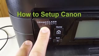 How to connect Canon ImageCLASS MF217W by cable and wireless to PC