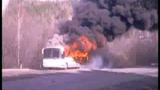 new bus on fire/сгорел за 5 минут новый курганский автобус
