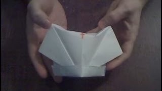 Оригами шапка медсестры из бумаги Origami nurse cap